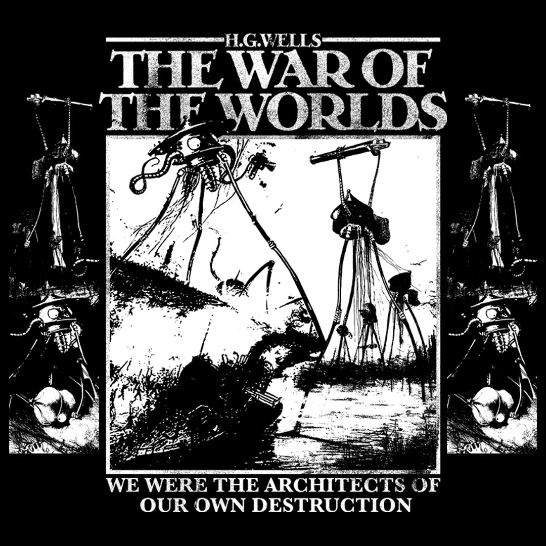 ILLUSTRATIONS DE LA GUERRE DES MONDES AVEC MANCHES - SWEAT À CAPUCHE