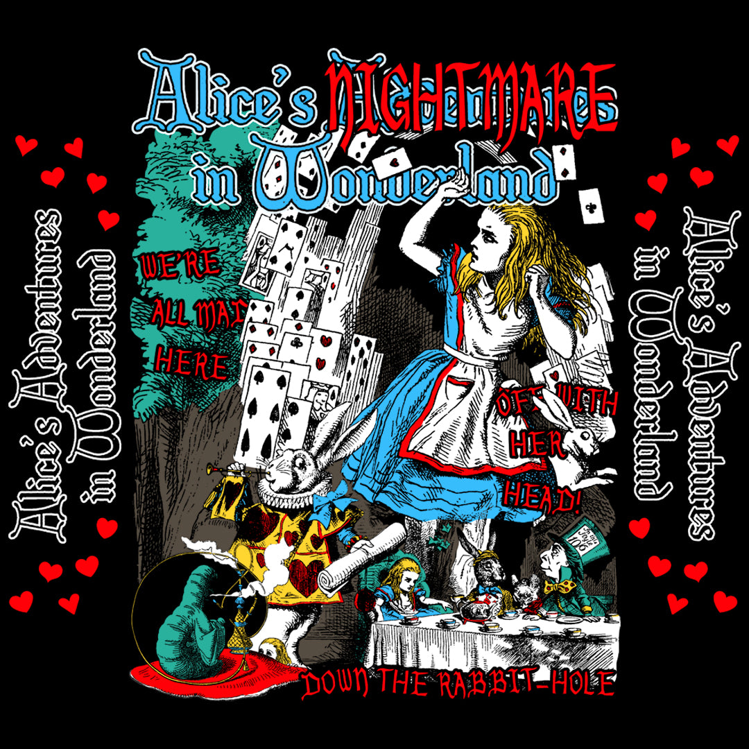 ALICE AU PAYS DES MERVEILLES ILLUSTRATIONS CLASSIQUES AVEC MANCHES - SWEAT-SHIRT