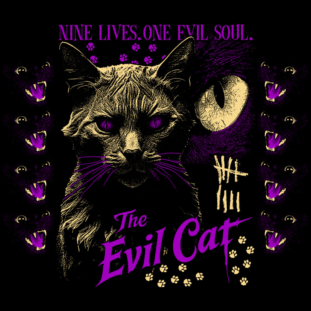 THE EVIL CAT WITH SLEEVES - LONG SLEEVE SHIRT