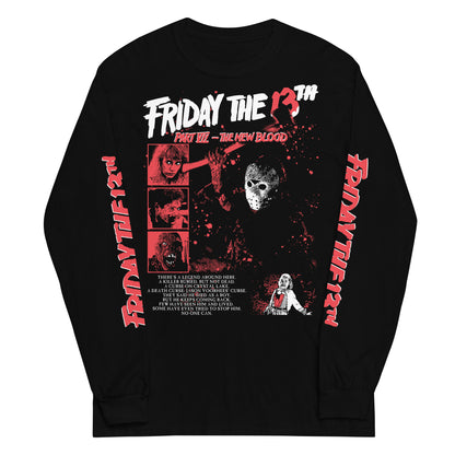 STIPPLED JASON & CHARACTERS WITH SLEEVES - LONG SLEEVE SHIRT