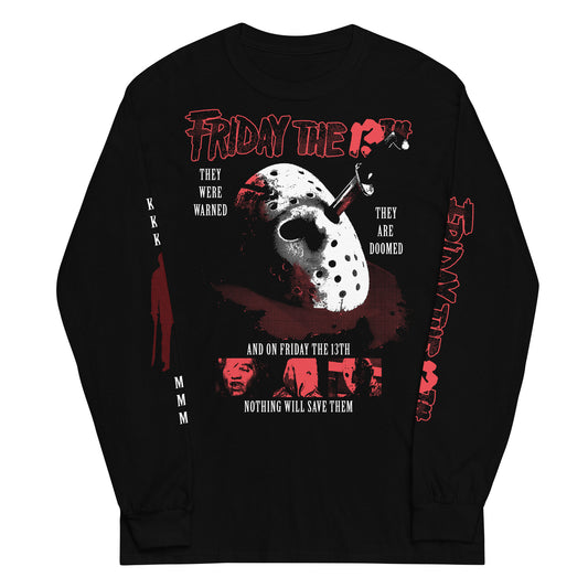 HALFTONE JASON VOORHEES WITH SLEEVES - LONG SLEEVE SHIRT