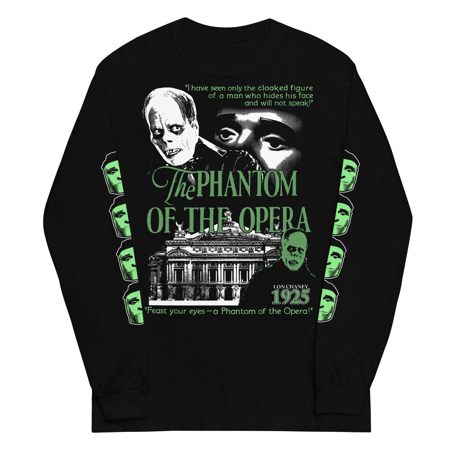 THE PHANTOM OF THE OPERA 1925 WITH SLEEVES - LONG SLEEVE SHIRT