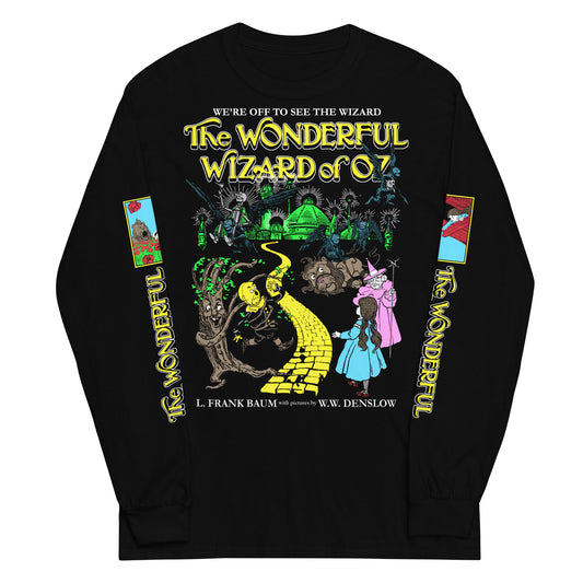 THE WONDERFUL WIZARD OF OZ ILLUSTRATIONS WITH SLEEVES - LONG SLEEVE SHIRT