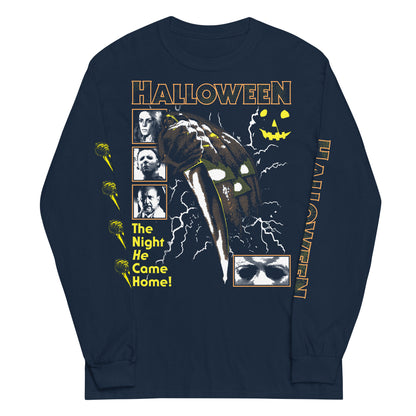 HALFTONE PUMPKIN COVER WITH SLEEVES - LONG SLEEVE SHIRT