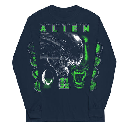 HALFTONE XENOMORPH WITH SLEEVES - LONG SLEEVE SHIRT