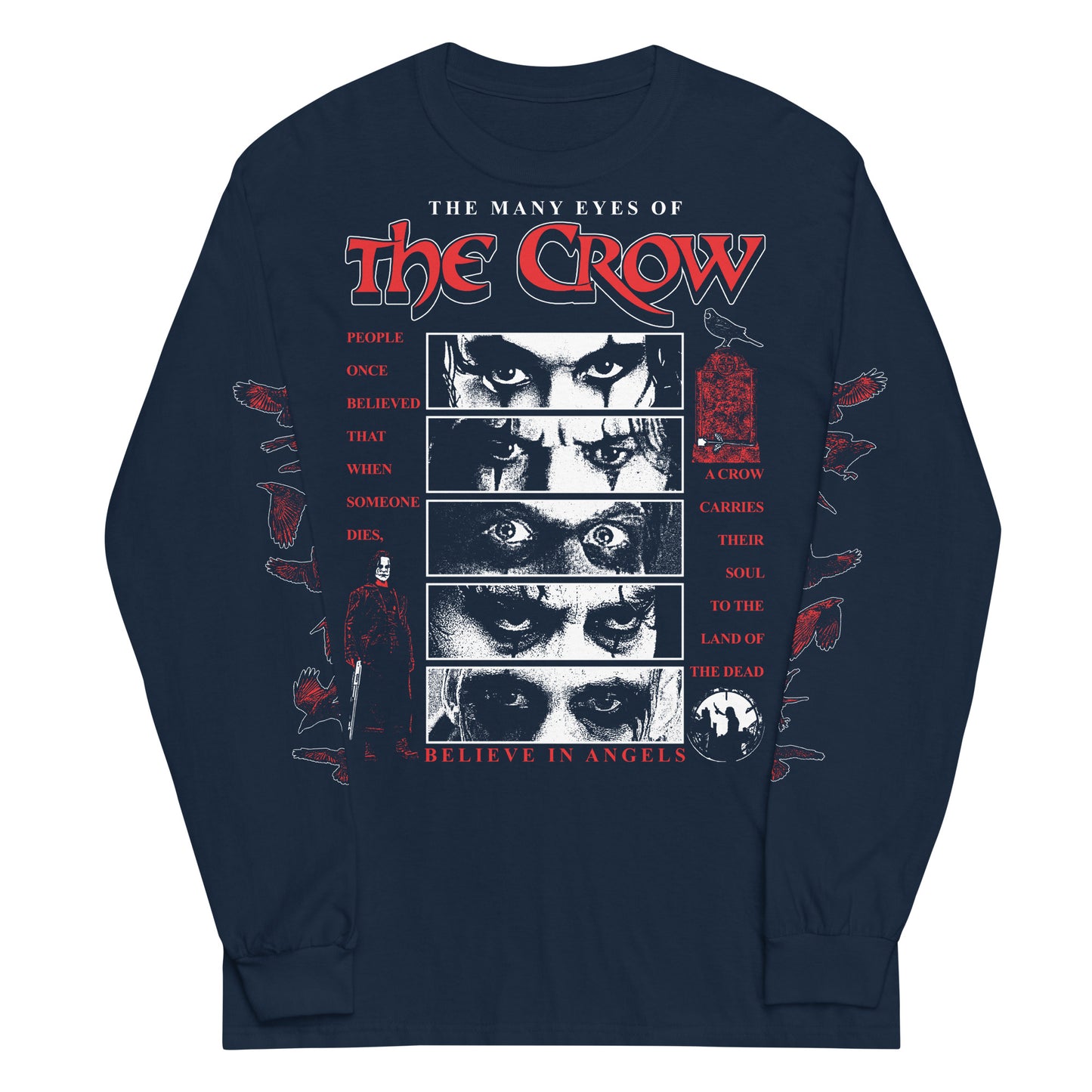 EYES OF THE CROW WITH SLEEVES - LONG SLEEVE SHIRT