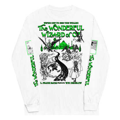 THE WONDERFUL WIZARD OF OZ BLACK ILLUSTRATIONS WITH SLEEVES - LONG SLEEVE SHIRT