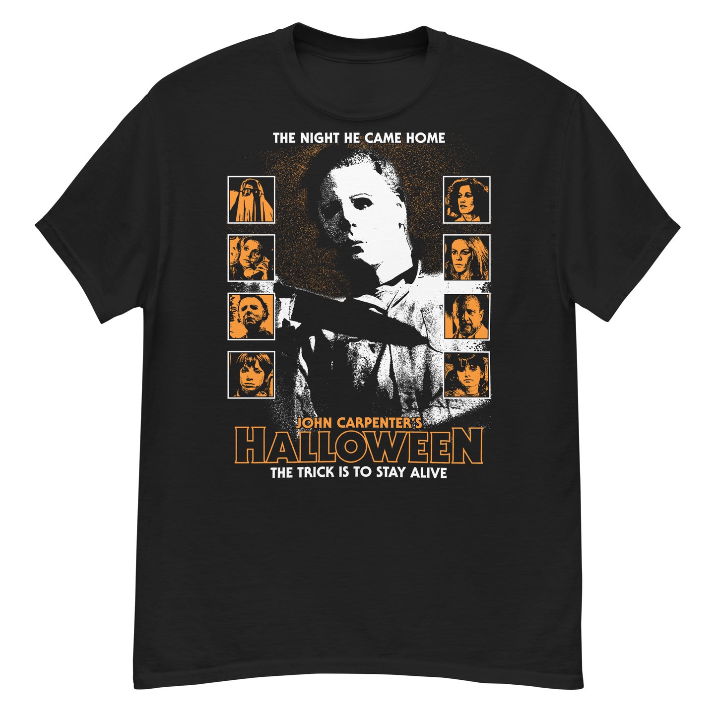 STIPPLED MICHAEL MYERS &amp; CAST - CAMISETA