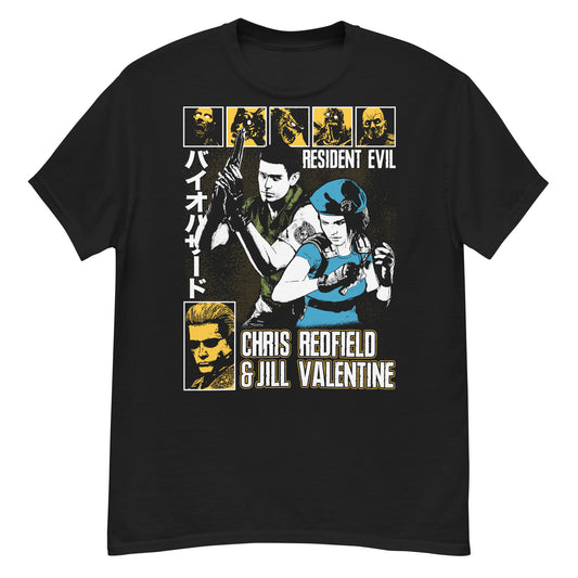 CHRIS REDFIELD & JILL VALENTINE - T-SHIRT