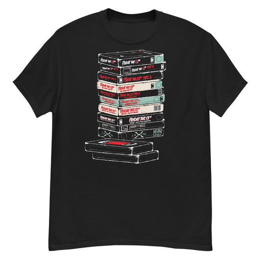 VHS TAPES STACKED - T-SHIRT