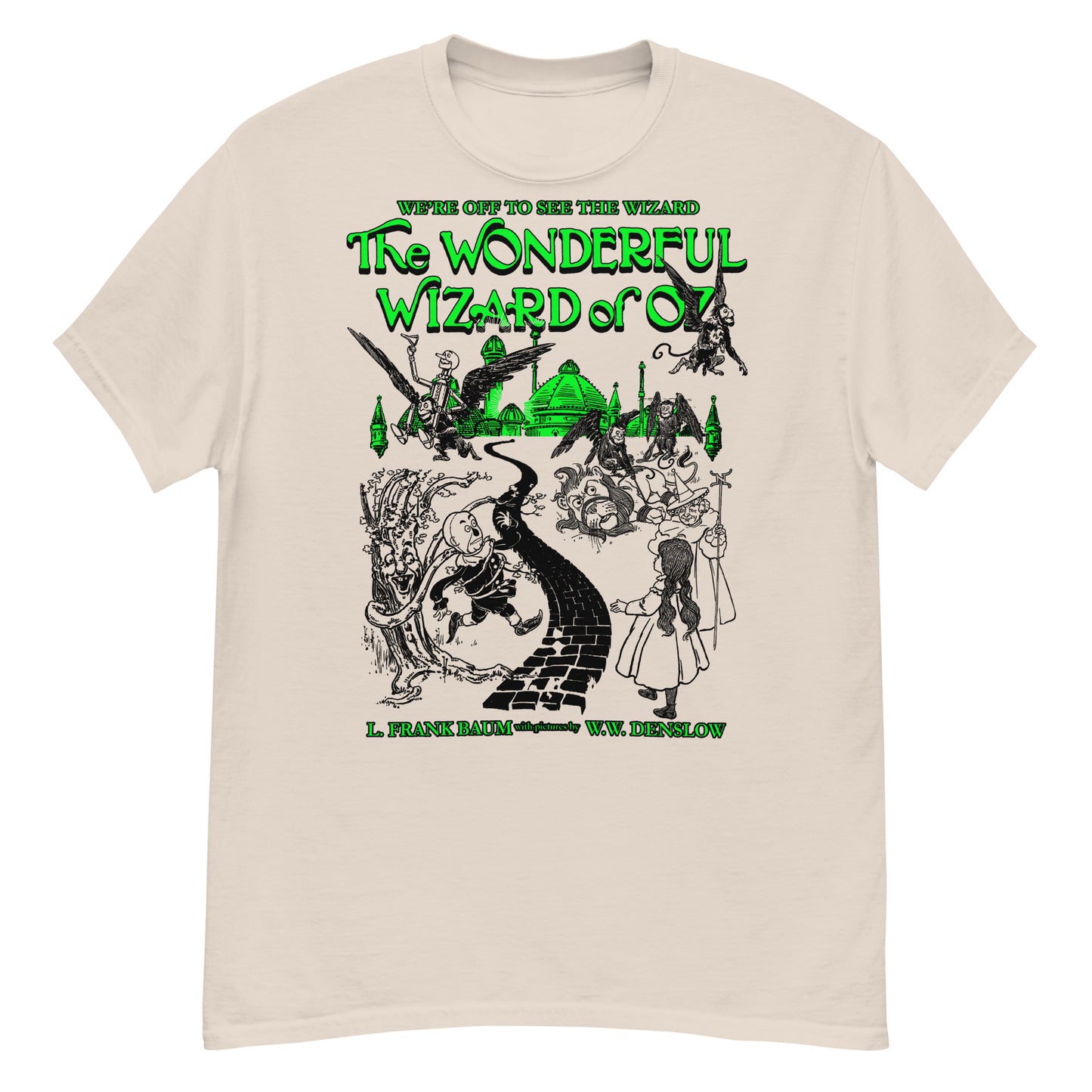 LE MERVEILLEUX MAGICIEN D'OZ ILLUSTRATIONS NOIRES - T-SHIRT