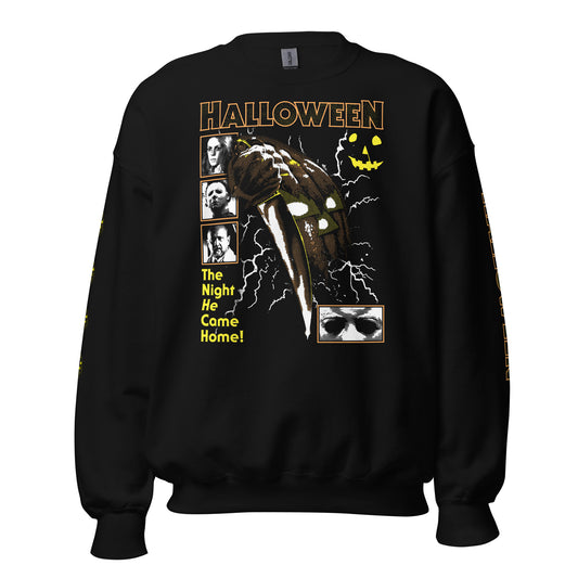 HALFTONE PUMPKIN COVER WITH SLEEVES - SWEATSHIRT