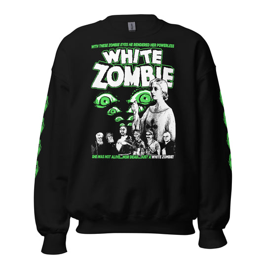 WHITE ZOMBIE WITH SLEEVES - SWEATSHIRT