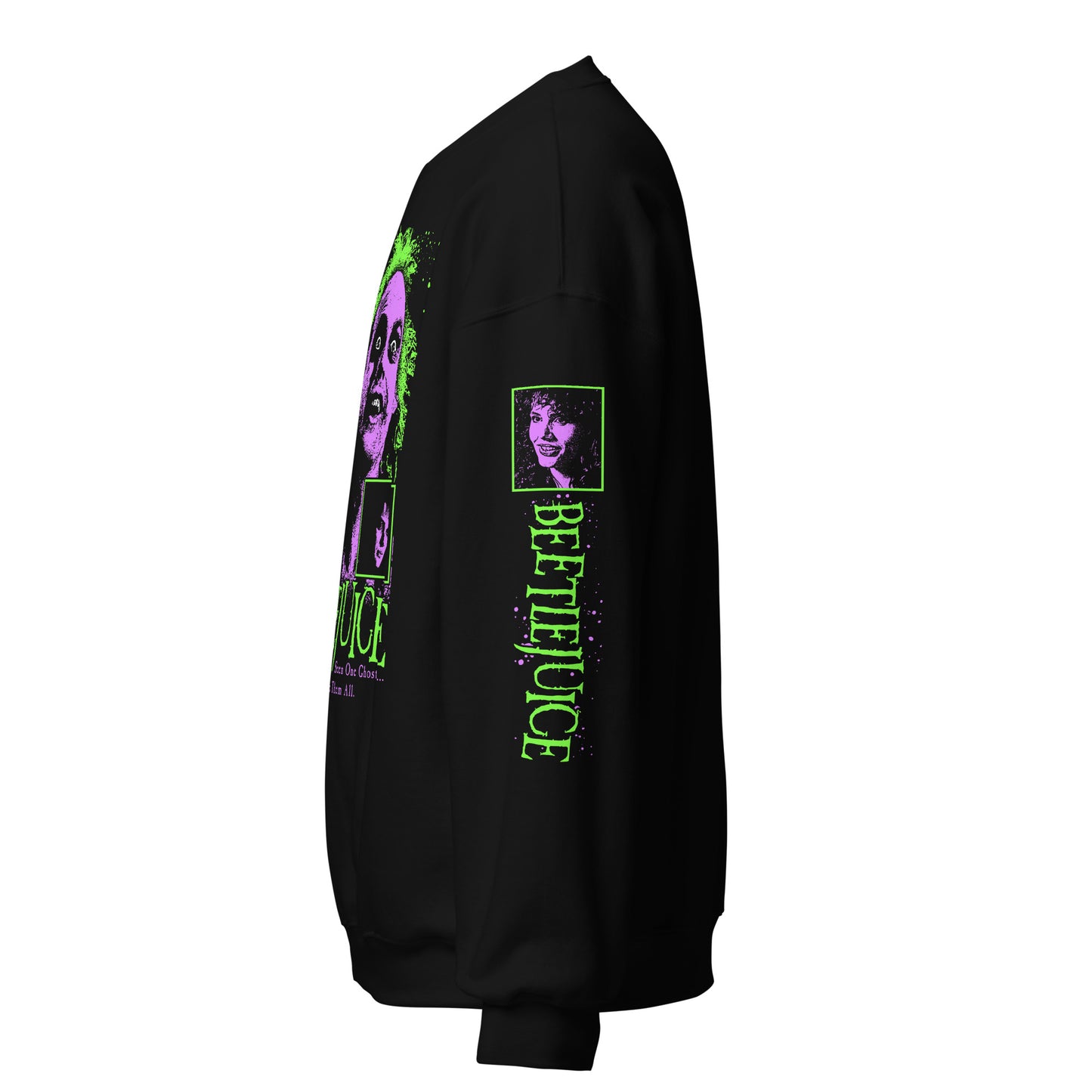 PURPLE & GREEN CHARACTERS WITH SLEEVES - SWEATSHIRT