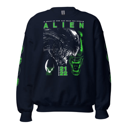 HALFTONE XENOMORPH WITH SLEEVES - SWEATSHIRT