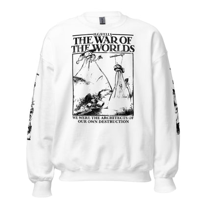 THE WAR OF THE WORLDS BLACK ILLUSTRATIONS WITH SLEEVES - SWEATSHIRT