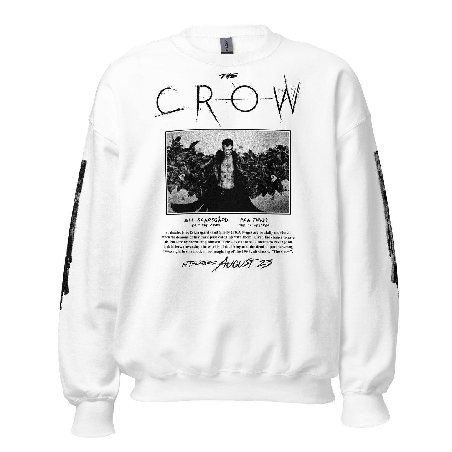 THE CROW 2024 B&W IMAGE WITH SLEEVES - SWEATSHIRT