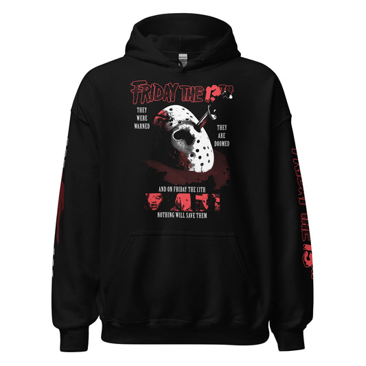 HALFTONE JASON VOORHEES WITH SLEEVES - HOODIE