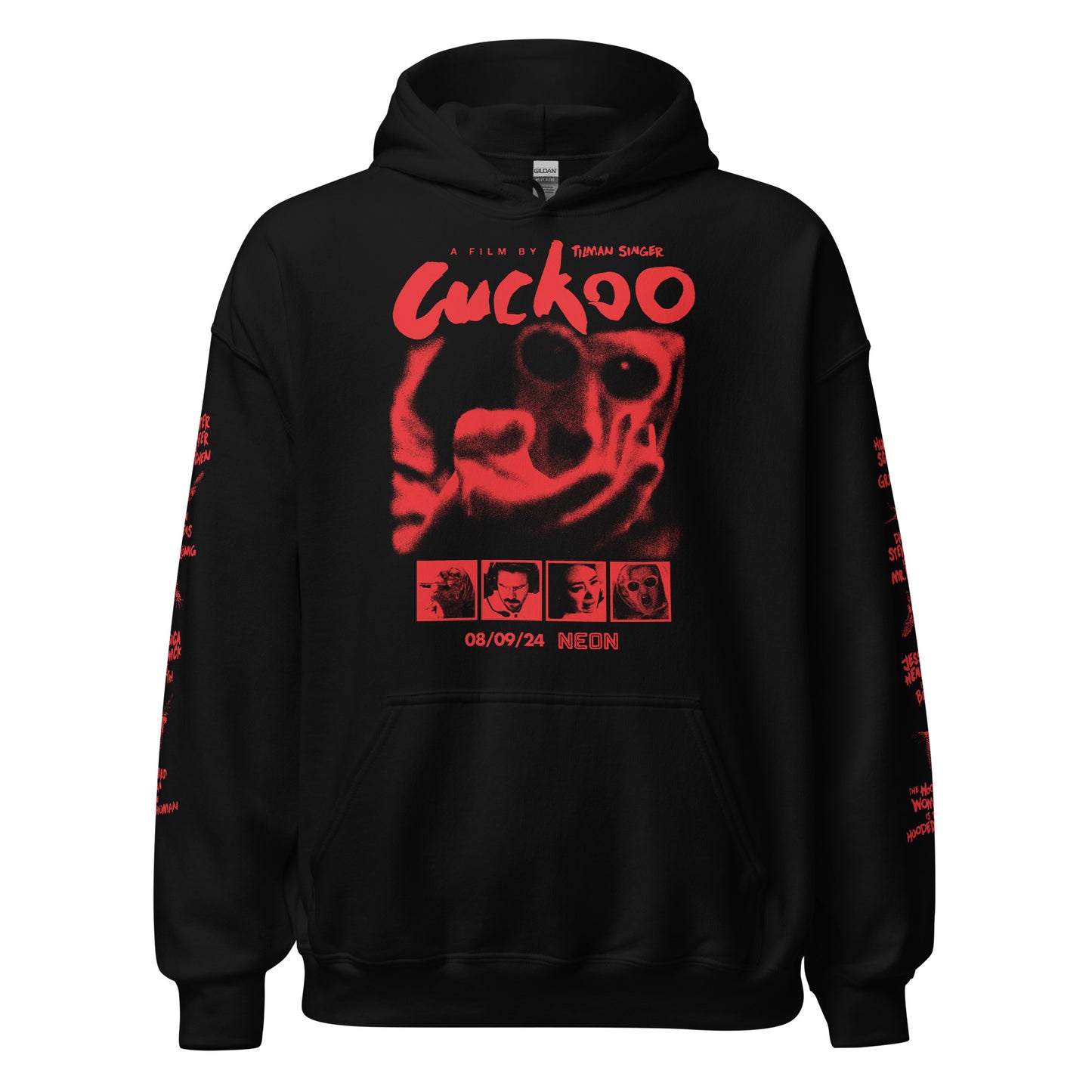 CUCKOO MONSTER FACE WITH SLEEVES - HOODIE