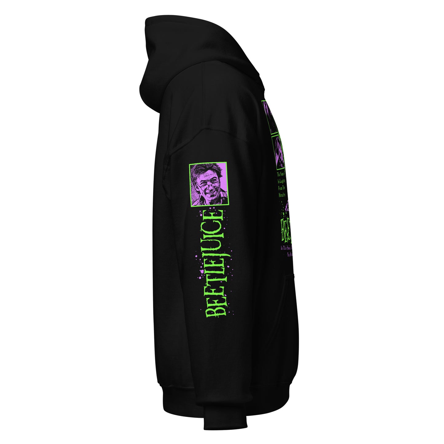 PURPLE & GREEN CHARACTERS WITH SLEEVES - HOODIE