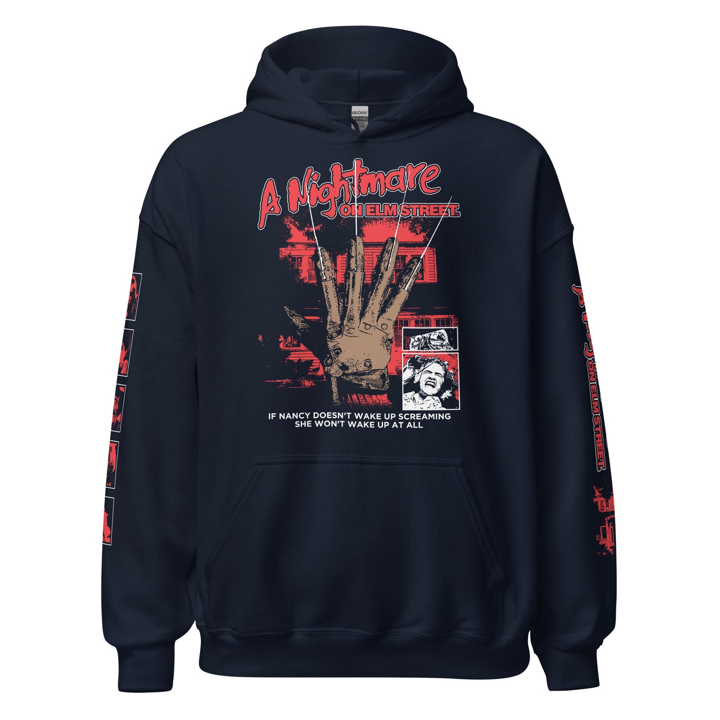 KNIFE GLOVE WITH STIPPLES WITH SLEEVES - HOODIE