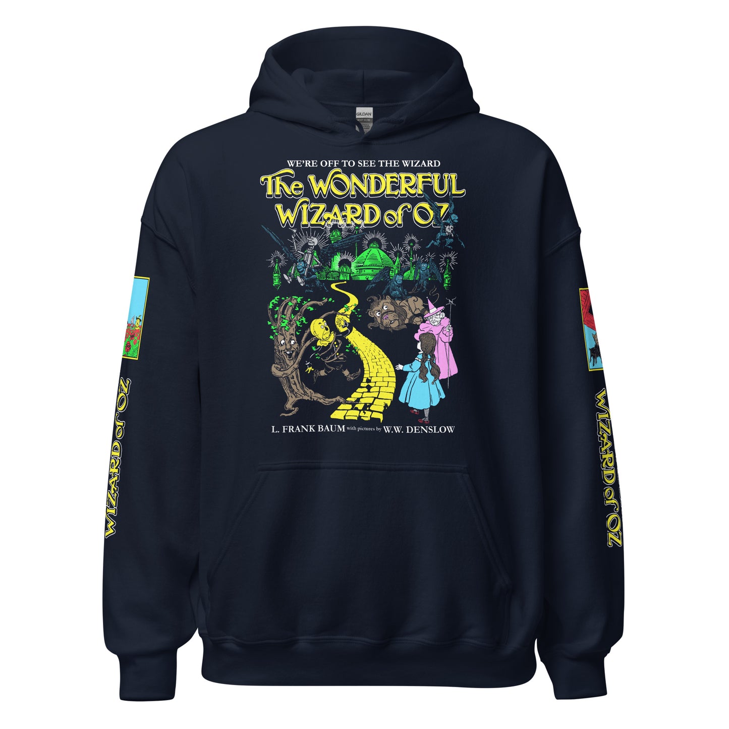 THE WONDERFUL WIZARD OF OZ ILLUSTRATIONS WITH SLEEVES - HOODIE