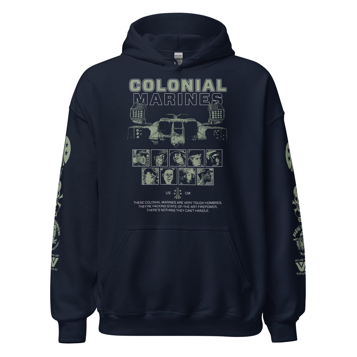 COLONIAL MARINES WITH SLEEVES - HOODIE