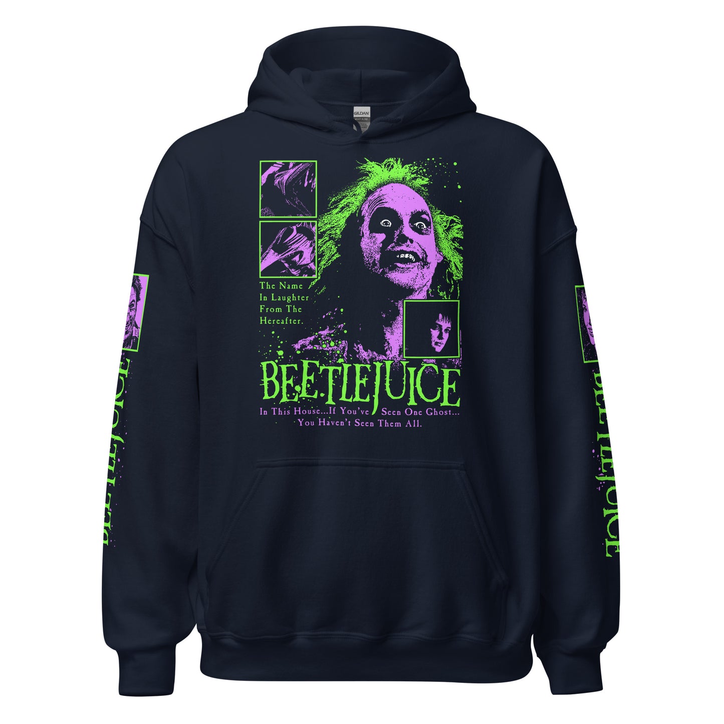 PURPLE & GREEN CHARACTERS WITH SLEEVES - HOODIE