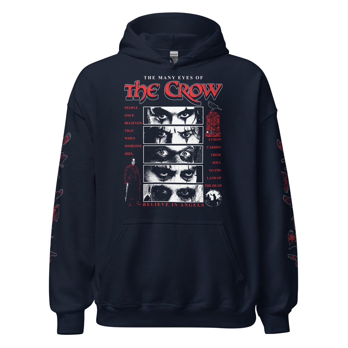 EYES OF THE CROW WITH SLEEVES - HOODIE