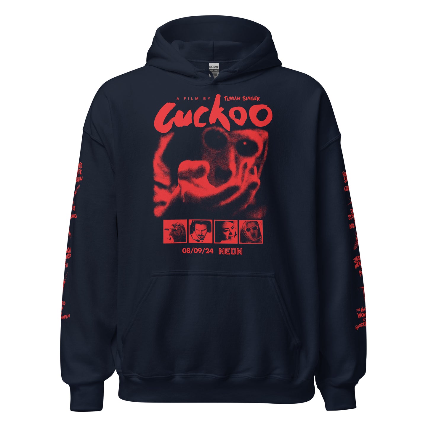 CUCKOO MONSTER FACE WITH SLEEVES - HOODIE