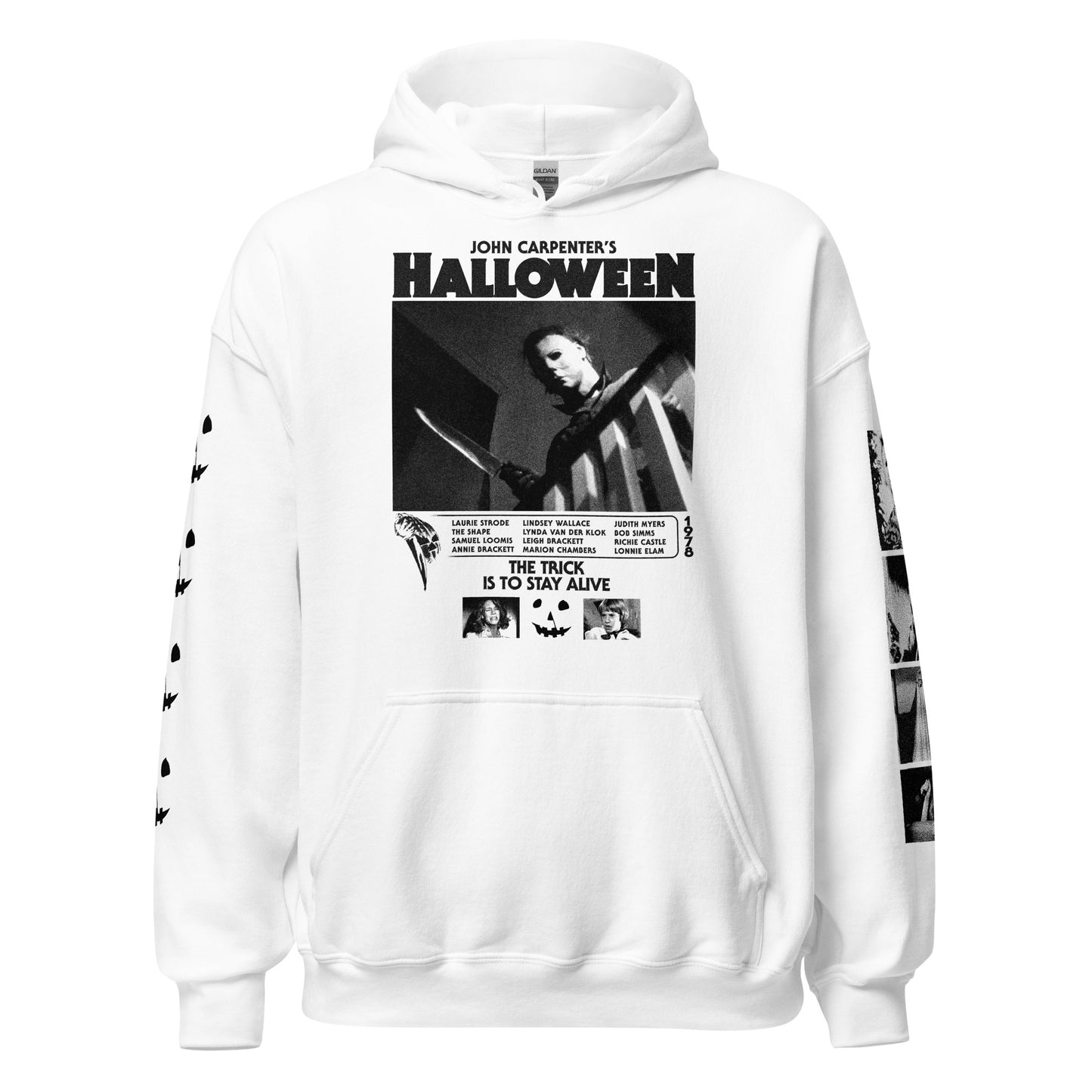 HALLOWEEN BLACK PHOTOS WITH SLEEVES - HOODIE