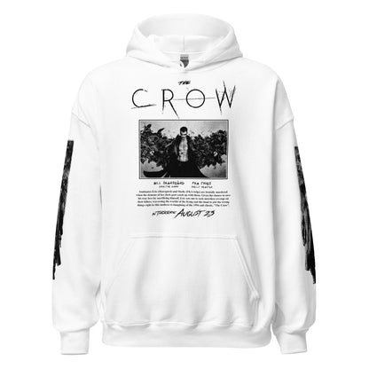 THE CROW 2024 B&W IMAGE WITH SLEEVES - HOODIE