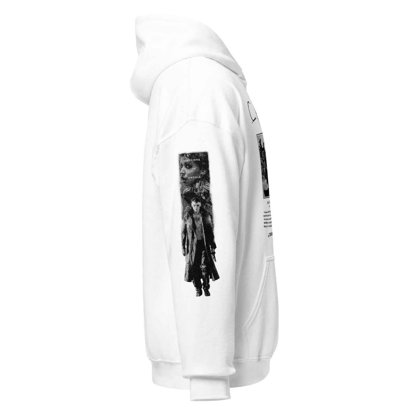 THE CROW 2024 B&W IMAGE WITH SLEEVES - HOODIE